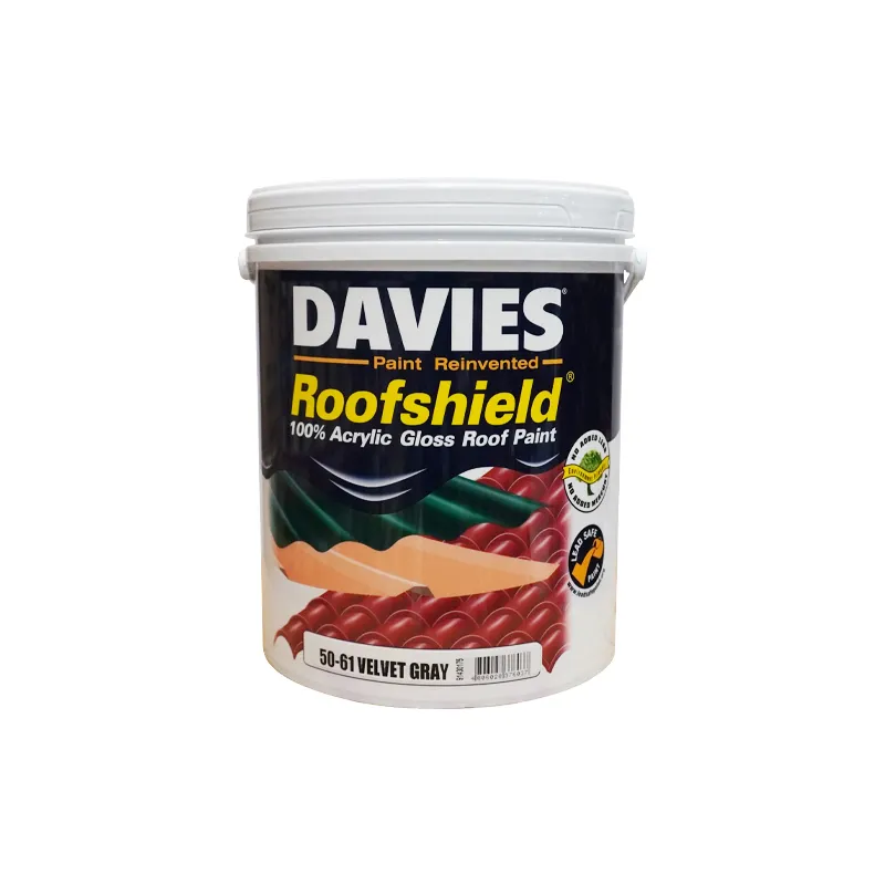 DAVIES PAINT DV-50-61-4 VELVET GRAY LATEX 4L ROOFSHIELD